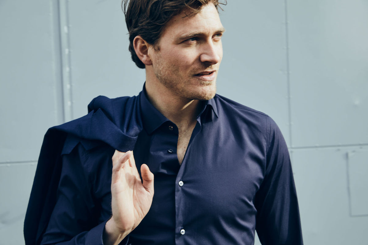 Herren Hemd Langärmlig einhorn