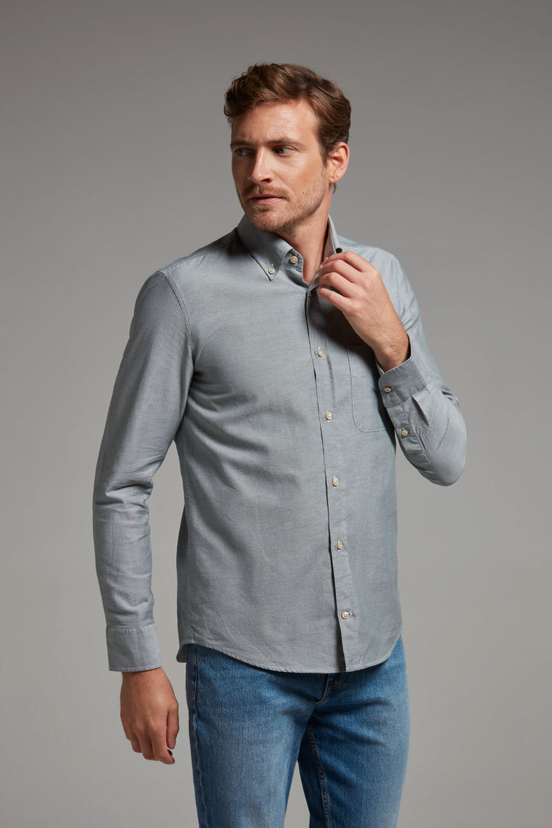 Hemd Modern Fit Oxford Grün