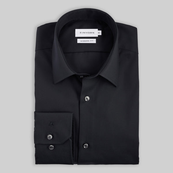 Hemd Modern Fit Non Iron Schwarz