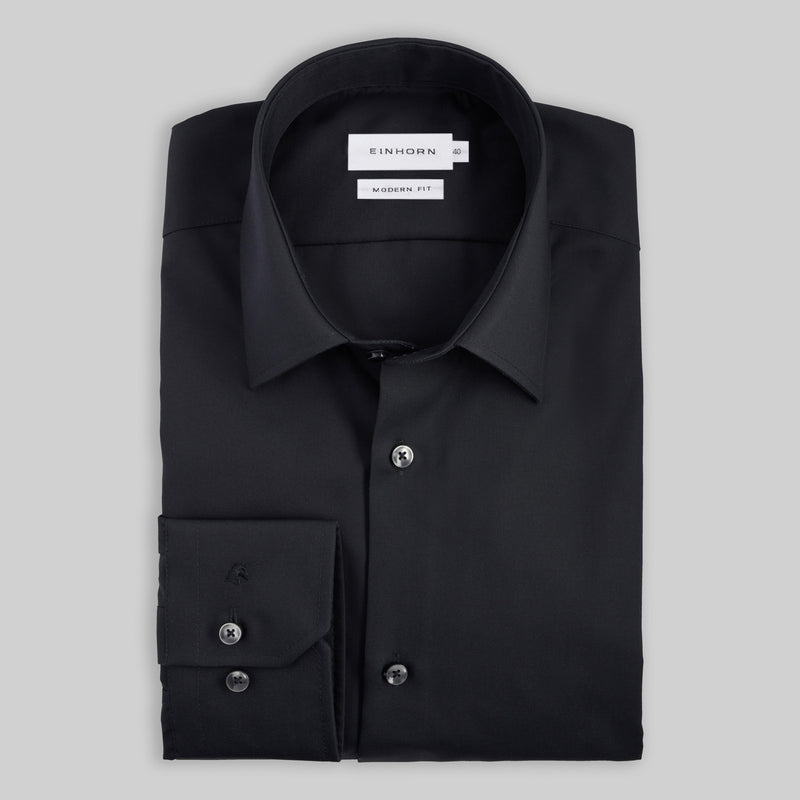 Hemd Modern Fit Non Iron Schwarz