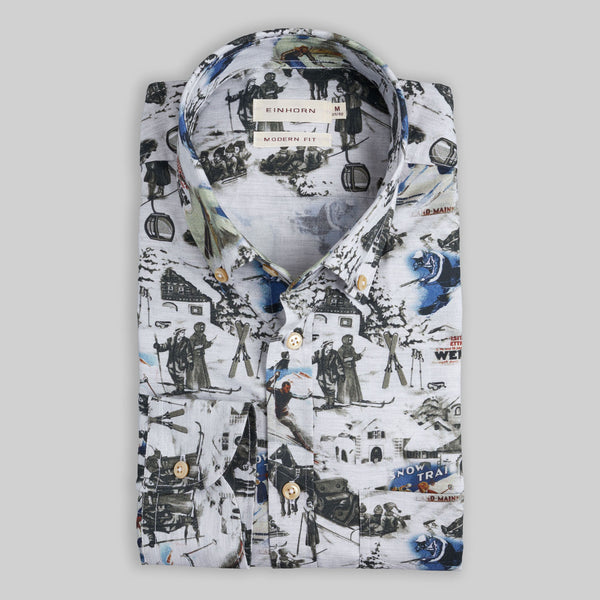 Ski Druck Modern Fit mit Brusttache