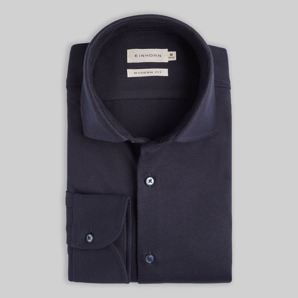 Jersey Hemd Modern Fit Navy