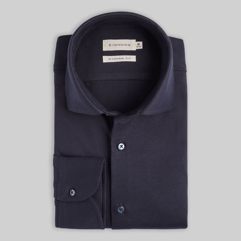 Jersey Hemd Modern Fit Navy