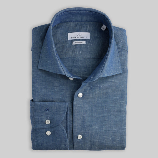 Denim-Hemd Modern Fit Blau