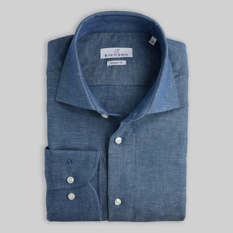 Denim-Hemd Modern Fit Blau