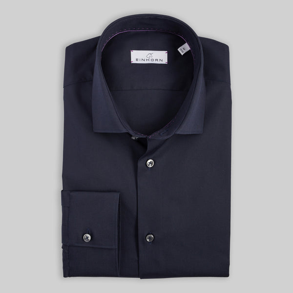 Hemd Body Fit Stretch Navy