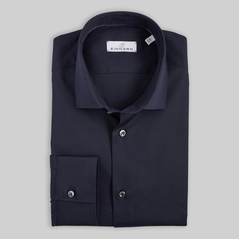 Hemd Body Fit Stretch Navy