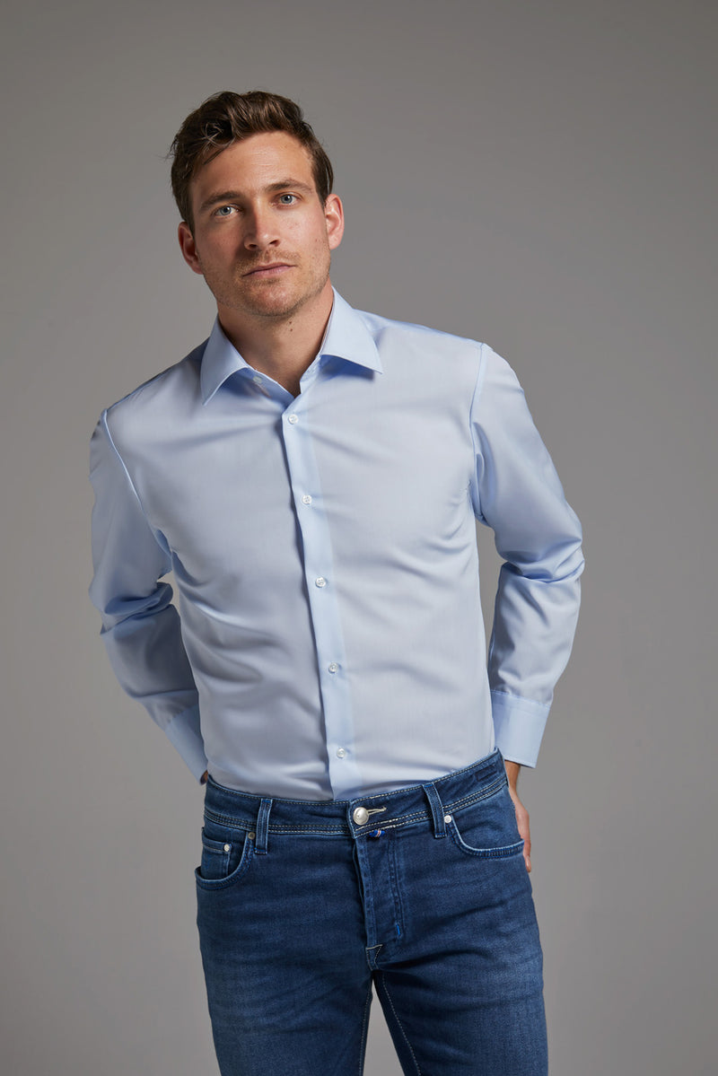 Hemd Modern Fit Non Iron Blau
